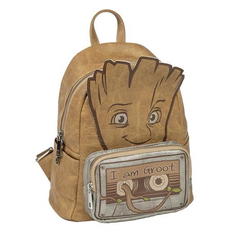 Mochila casual moda aplicações guardiões da galáxia groot