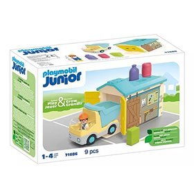 Caminhão júnior Playmobil com garagem