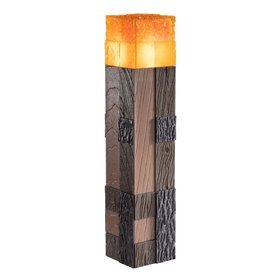 Réplica da tocha luminosa minecraft da coleção nobre