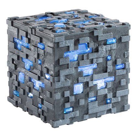 Réplica da coleção nobre minecraft minério de diamante luminoso