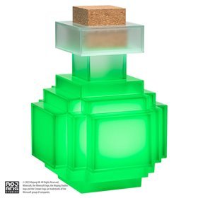 Réplica da poção luminosa minecraft da coleção nobre