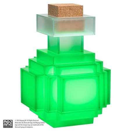 Réplica da poção luminosa minecraft da coleção nobre