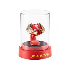 Réplica do anel e display da coleção nobre dc comics the flash