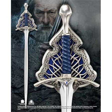 Réplica da espada da coleção nobre gandalf glamdring edição especial tamanho real 120 cm em aço