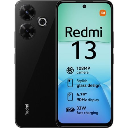smartphone xiaomi redmi 13 6 - 128gb meia-noite preto