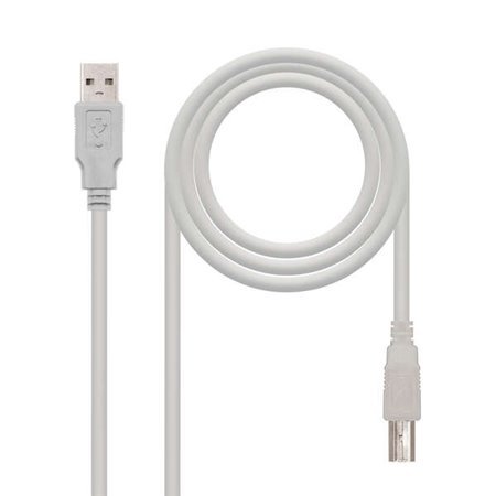 Cabo de impressora nanocable USB-A 2.0 macho para USB-B macho 3m