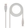 Cabo de impressora nanocable USB-A 2.0 macho para USB-B macho 3m