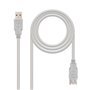 Cabo de Extensão Nanocable USB-A 2.0 Macho para USB-A Fêmea 1m