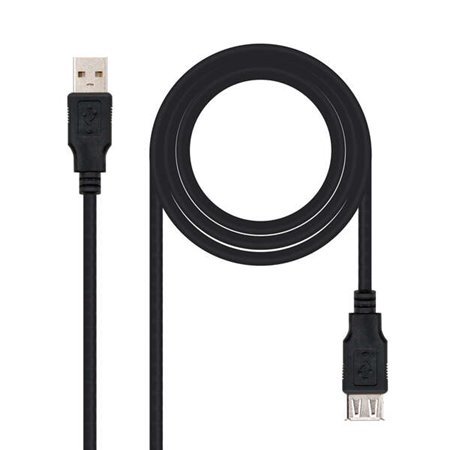 Cabo de Extensão Nanocable USB-A 2.0 Macho para USB-A Fêmea 3m