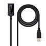 Cabo de Extensão Nanocable com Amplificador USB-A 2.0 Macho para USB-A Fêmea 15m