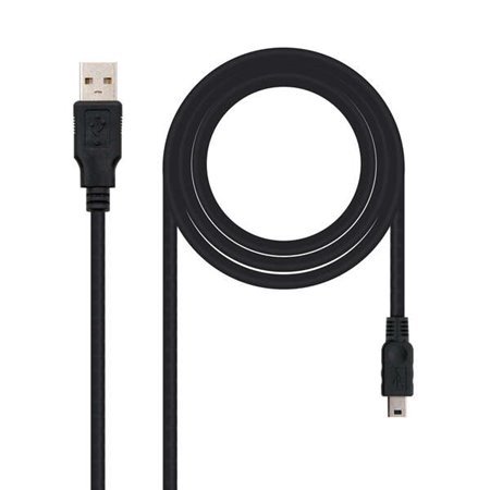 Nanocable USB-A 2.0 Macho para Mini-USB Macho Cabo 1,8m