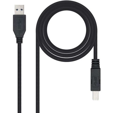 Cabo de impressora nanocable USB-A 3.0 macho para USB-B macho 2m