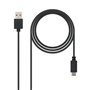 Nanocable USB-C 2.0 Macho para USB-A Macho Cabo 1m