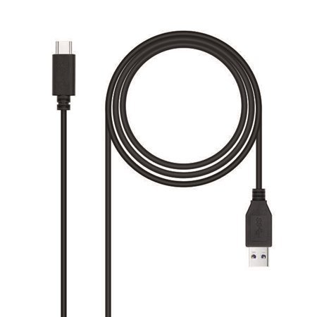 Cabo Nanocable USB-C 3.1 Gen 2 10Gbps Macho para USB-A Macho 1m