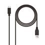 Cabo Nanocable USB-C 3.1 Gen 2 10Gbps Macho para USB-A Macho 1m