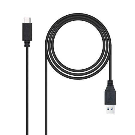 Cabo Nanocable USB 3.1 Gen2 10Gbps 3A USB-C/MA/M 2m - Preto