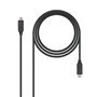 Cabo Nanocable USB-C 3.1 Gen 2 10Gbps Macho para USB-C Macho 1m