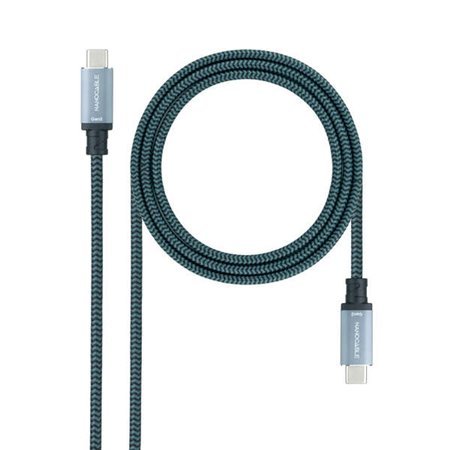 Cabo Nanocable USB 3.1 Gen2 5A USB-C/M-USB-C/M 1,5m - Cor Preta