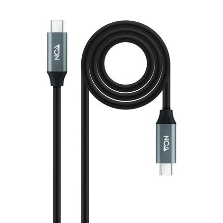 Cabo Nanocable USB 3.2 Gen2x2 100W 4K/60Hz USB-C M/M - Comprimento 3m - Cor Preta