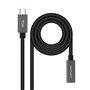 Cabo Nanocable USB 3.2 Gen2x2 60W 4K/60Hz USB-C M/H - 0,5m - Preto