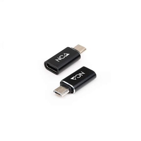 Adaptador Nanocable Micro USB/MA USB-C/H - Preto