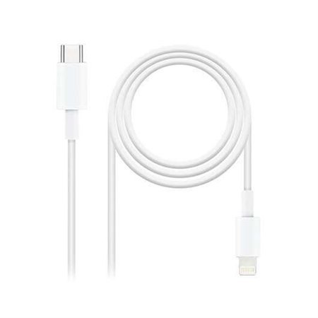 Cabo Nanocable USB-C Macho para Lightning Macho 2m - Branco