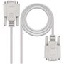 Homem serial Nanocable do cabo DB9 RS232 a DB9 fêmea 1.80m - cor bege