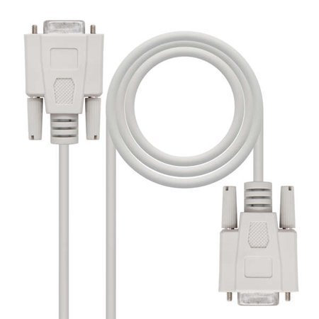Fêmea serial do cabo DB9 do modem Nanocable a DB9 fêmea 1.80m - cor bege