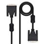 Nanocable DVI Dual Link 24+1 Macho para DVI 24+1 Cabo Macho 1,80m - Cor Preta