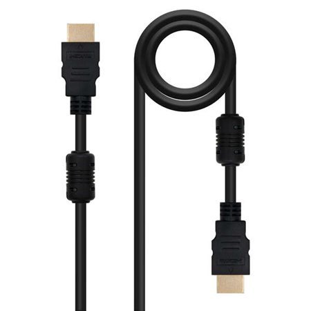 Cabo Nanocable HDMI v1.4 com Ferrite Macho para HDMI v1.4 com Ferrite Macho 1,80m - Alta Velocidade - Cor Preta