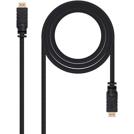 Cabo Nanocable HDMI v1.4 com Repetidor Macho para HDMI v1.4 Macho 15m - Alta Velocidade - Cor Preta