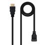 Nanocable HDMI v1.4 Macho Angulado para HDMI v1.4 Macho Cabo 1,80m - Alta Velocidade - Cor Preta