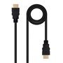 Nanocable HDMI v2.0 Macho para HDMI v2.0 Macho Cabo 1m - 4K@60Hz 18Gbps - Cor Preta