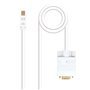 Nanocable Mini DP Macho para Cabo Conversor Masculino VGA 5m - Cor Branca