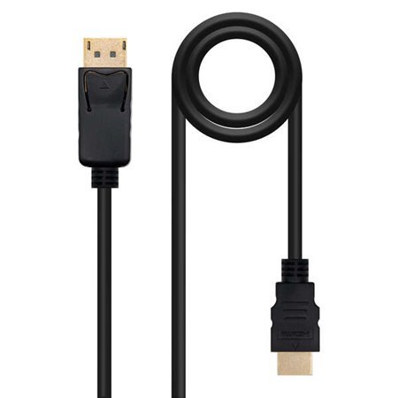 Cabo Conversor Nanocable Displayport para HDMI - DP/M - HDMI/M - 1 m - Cor Preta