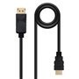 Cabo Conversor Nanocable Displayport para HDMI - DP/M - HDMI/M - 1 m - Cor Preta
