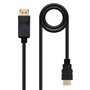 Cabo Conversor Nanocable DisplayPort Macho para HDMI Macho 2m - Cor Preta