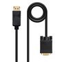 Cabo conversor Nanocable DisplayPort para VGA - DP/M - VGA/M - 1 m - Preto