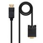 Cabo Conversor Nanocable DisplayPort Macho para VGA Macho 2m - Cor Preta