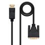 Cabo Conversor Nanocable Displayport/MA Dvi/M - 1,0m - Cor Preta