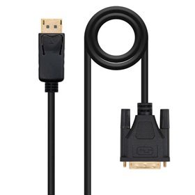 Nanocable DisplayPort Macho para Cabo Conversor DVI Macho 2m - Cor Preta