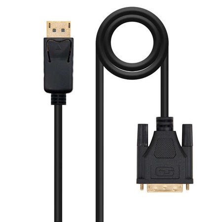 Nanocable DisplayPort Macho para Cabo Conversor DVI Macho 2m - Cor Preta
