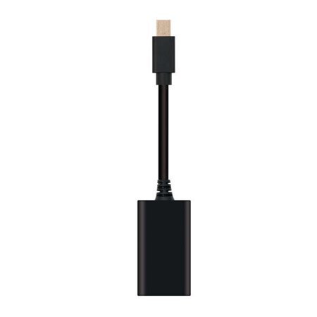 Nanocabo Conversor Mini DP para HDMI - mDP/M-HDMI A/H - 15cm - Cor Preta