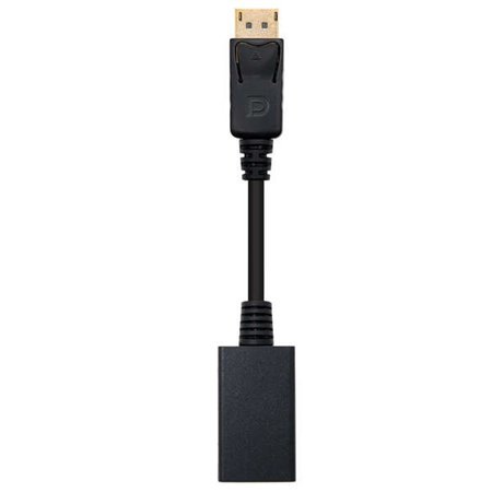 Conversor Nanocable DisplayPort para HDMI - DP/M-HDMI A/H - 15 cm - Preto
