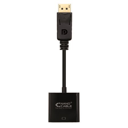 Conversor Displayport para SVGA Nanocable - Displayport /M-SVGA/H - 15 cm - Preto
