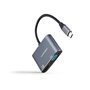 Conversor Nanocable USB-C para HDMI 4K e VGA - Cinza