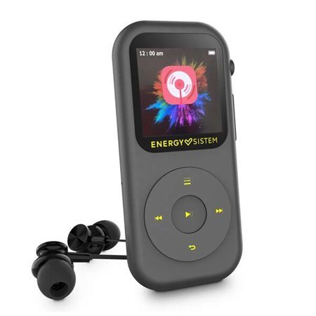 Energy Sistem Handy MP4 Player - 16GB - Bluetooth - Rádio FM integrado - MicroSD 128GB - Cor Cinza