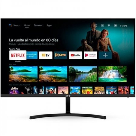SPC Smart Monitor 27" VA FullHD 1080p WiFi, Bluetooth - Resposta de 16ms - Controle remoto - Alto-falantes integrados - 16:9 - U