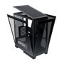 Abysm Danube Sava H500 Black ATX, ITX, Micro ATX Tower Case - Vidro temperado lateral e frontal - 3,5" e 2,5" - USB-A, USB-C e á