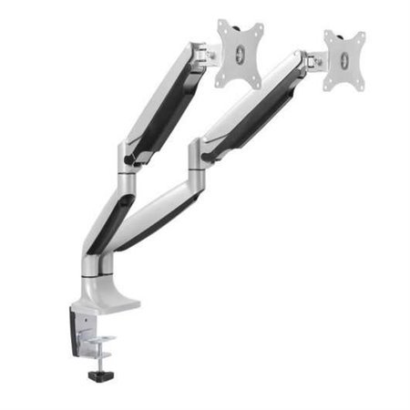Suporte de mesa Tooq com braços articulados para 2 monitores de 13 "-32" - Giro e inclinação - Pistão a gás - Peso máximo 9 kg p